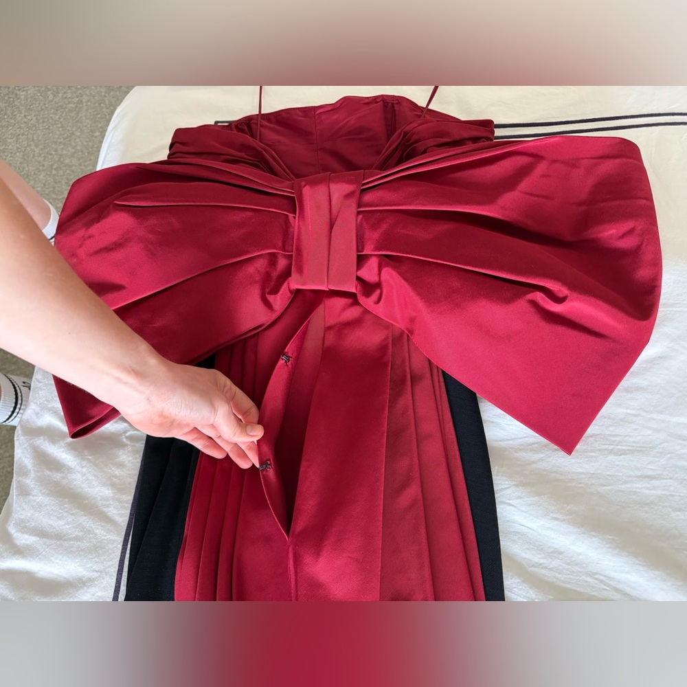 ❌SOLD❌ RALPH LAUREN PURPLE LABEL RED BOW DRESS - Picture 6 of 15